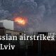 Several airstrikes on Ukraine's western city of Lviv | DW News