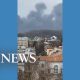 Smoke rises over Lviv’s city center after blast