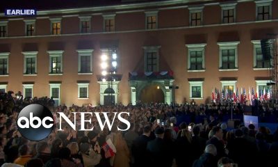 Biden delivers address to crowd in Poland