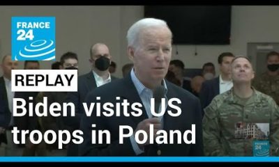 REPLAY: Joe Biden visits US troops in Poland, close to the Ukrainian border • FRANCE 24 English