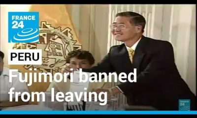 Fujimori banned from leaving Peru once released • FRANCE 24 English