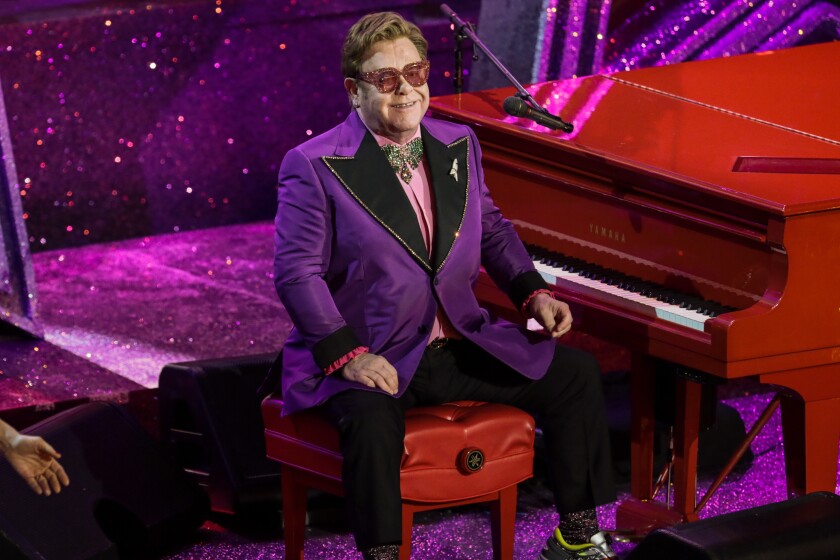In 2020, Elton John performed at the 92nd Academy Awards.