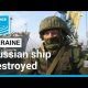 Ukraine says it has destroyed a large Russian landing ship in Berdiansk • FRANCE 24 English