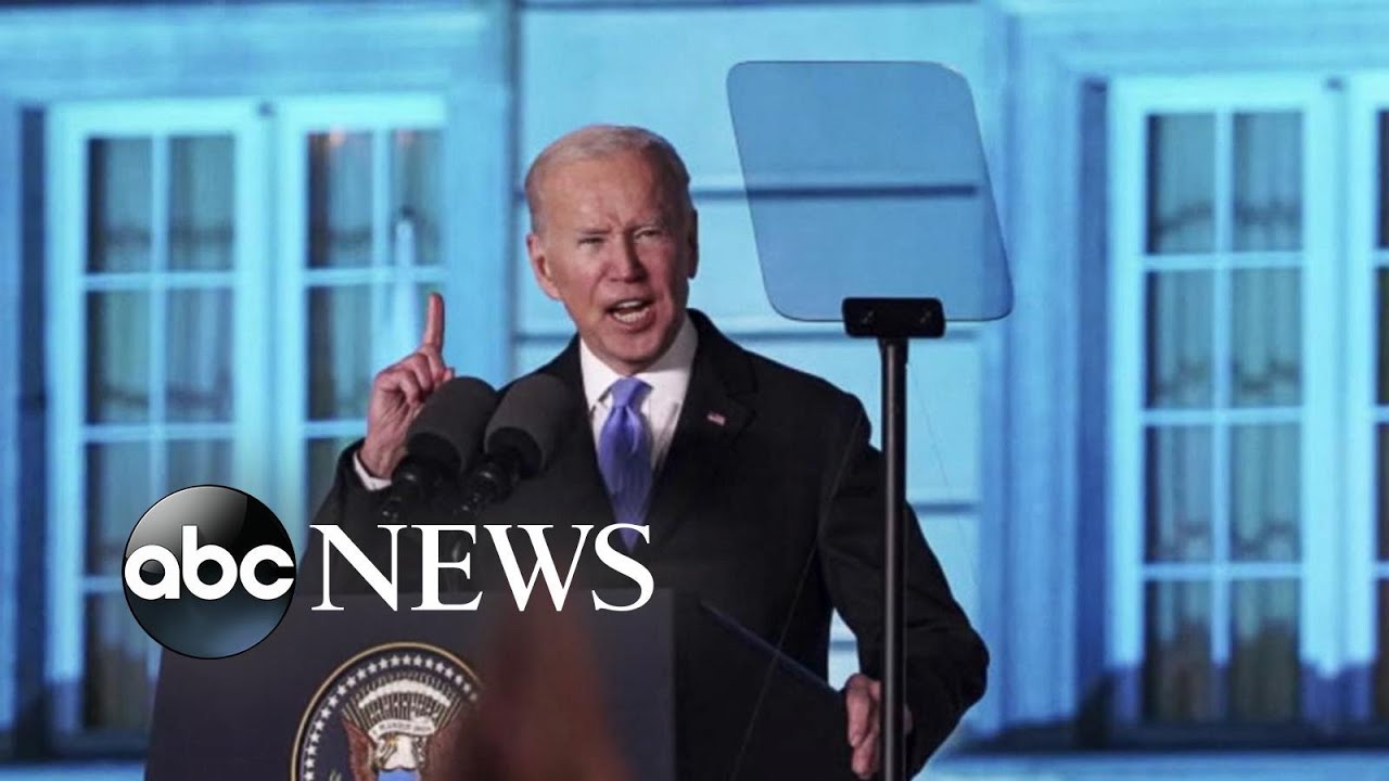 Biden declares that Putin 'cannot remain in power' | ABCNL