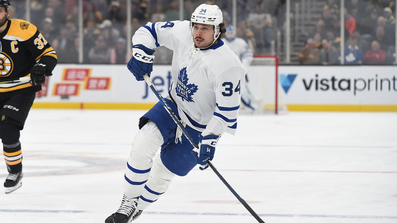 Auston Matthews scores league-leading 49th, Leafs beat Bruins