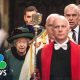 Queen Elizabeth II Accompanied By Prince Andrew At Memorial For Prince Philip