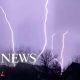 Slow-motion footage captures dramatic lightning display over Kansas