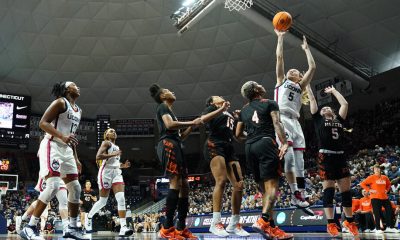 N.C.A.A. Women’s Tournament: UConn Handles Mercer; Belmont Upsets Oregon