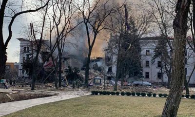 Russians bomb Mariupol theater where hundreds had taken refuge, officials say