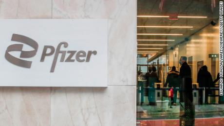 Pfizer has recalled three blood pressure medications over concerns they are tainted with a possible carcinogen. Its New York City headquarters is shown on March 1.