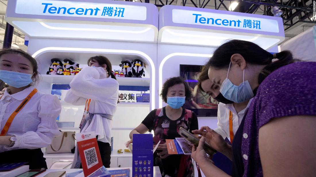 Tencent stock tumbles after China crackdown hits growth