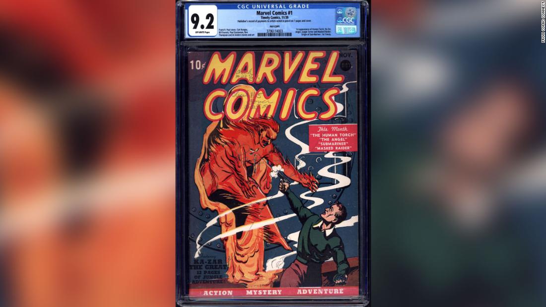 Rare ‘pay copy’ of Marvel’s first comic book sells for .4 million