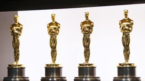 The Oscar statues awarded are solid bronze and plated in 24-karat gold.