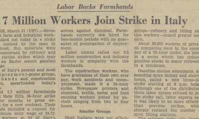 1972: Millions of Workers Strike in Italy