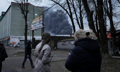 Missiles hit targets in Lviv, 50 miles from the Polish border.