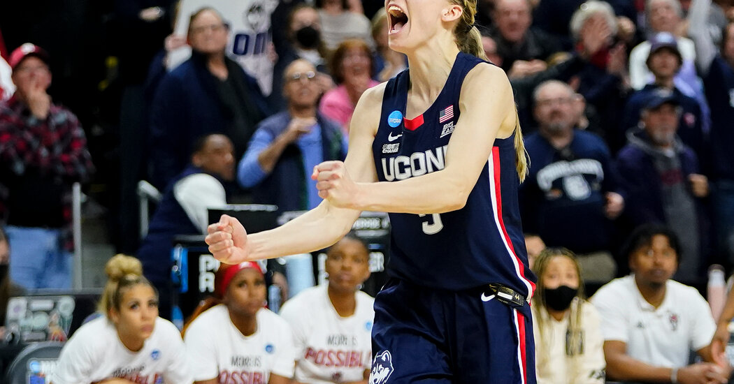 For UConn, a Rougher Path Than Usual Still Leads to the Final Four