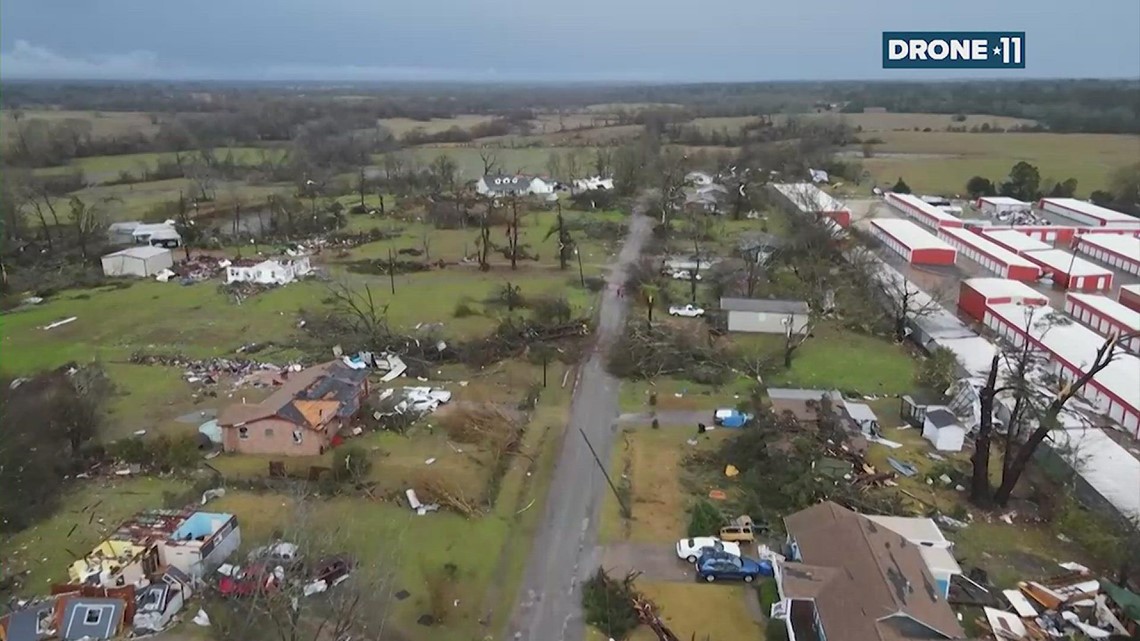 NWS confirms 7 tornadoes touched down as storms ripped through Southeast Texas