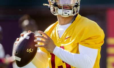 New USC quarterback Caleb Williams makes his spring debut to positive reviews