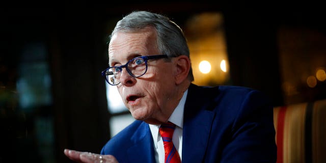 Ohio Gov. Mike DeWine speaks during an interview at the Governor's Residence in Columbus, Ohio on Dec. 13, 2019.