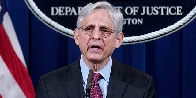 Attorney General Merrick Garland speaks about a jury's verdict in the case against former Minneapolis Police Officer Derek Chauvin in the death of George Floyd, at the Department of Justice, Wednesday, April 21, 2021 in Washington. (AP Photo/Andrew Harnik, Pool)