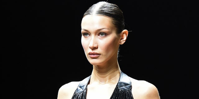 Bella Hadid walks the runway during the Michael Kors FW20 Runway Show on February 12, 2020, in New York City.