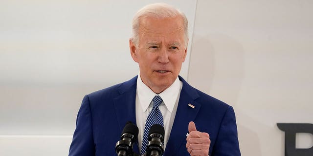 President Joe Biden speaks at Business Roundtable's CEO quarterly meeting