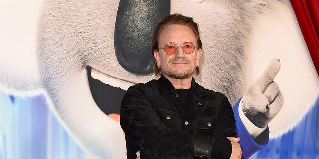 LOS ANGELES, CALIFORNIA - DECEMBER 12: Bono attends the Premiere of Illumination's "Sing 2."