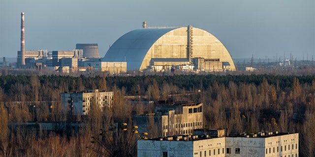 Chernobyl Nuclear power plant seen in 2019. 