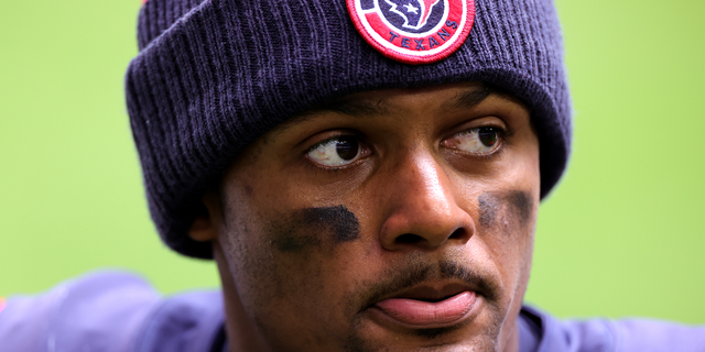 Deshaun Watson #4 of the Houston Texans looks on against the Cincinnati Bengals at NRG Stadium on December 27, 2020 in Houston, Texas.