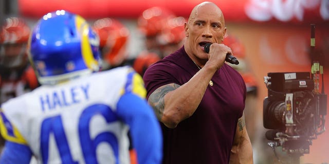 Professional wrestler-turned-actor Dwayne 'The Rock' Johnson