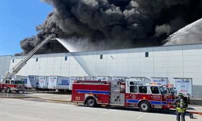 Walmart distribution center catches fire near Indianapolis airport