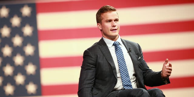 Representative Madison Cawthorn, a Republican from North Carolina, speaks during the Conservative Political Action Conference (CPAC) in Dallas, Texas.