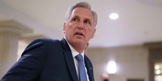 House Minority Leader Kevin McCarthy, R-Calif., at the Capitol in Washington, Thursday, May 13, 2021.