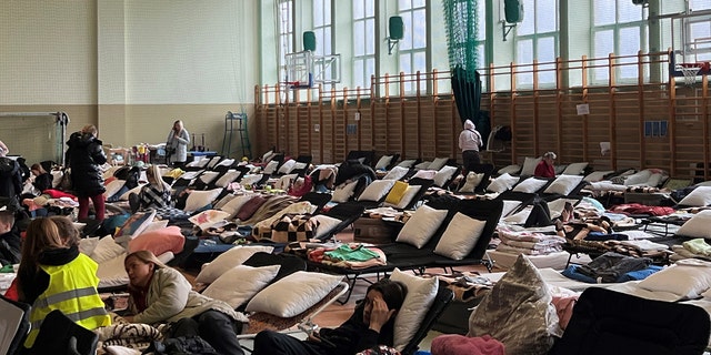 Picture of a refugee shelter in Poland provided to Rep. Victoria Spartz. (Photo courtesy of Rep. Victoria Spartz's office) 