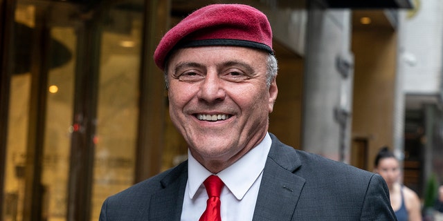 New York City Republican mayoral nominee Curtis Sliwa will personally urge CNN boss Jeff Zucker to fire embattled host Chris Cuomo on Thursday. (Photo by Lev Radin/Pacific Press/LightRocket via Getty Images)