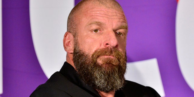 WWE Superstar Triple H attends 2019 VidCon at Anaheim Convention Center on July 11, 2019 in Anaheim, California.