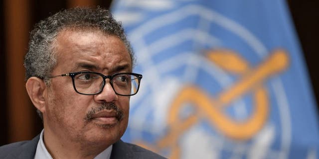 World Health Organization (WHO) Director-General Tedros Adhanom Ghebreyesus attends a news conference organized by Geneva Association of United Nations Correspondents (ACANU) amid the COVID-19 outbreak, caused by the novel coronavirus, at the WHO headquarters in Geneva Switzerland July 3, 2020.