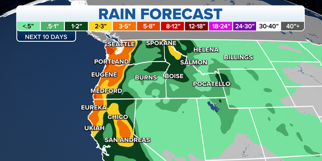 Northwest rain forecast