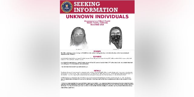 The FBI poster of the suspects in the alleged kidnapping of Sherri Papini.