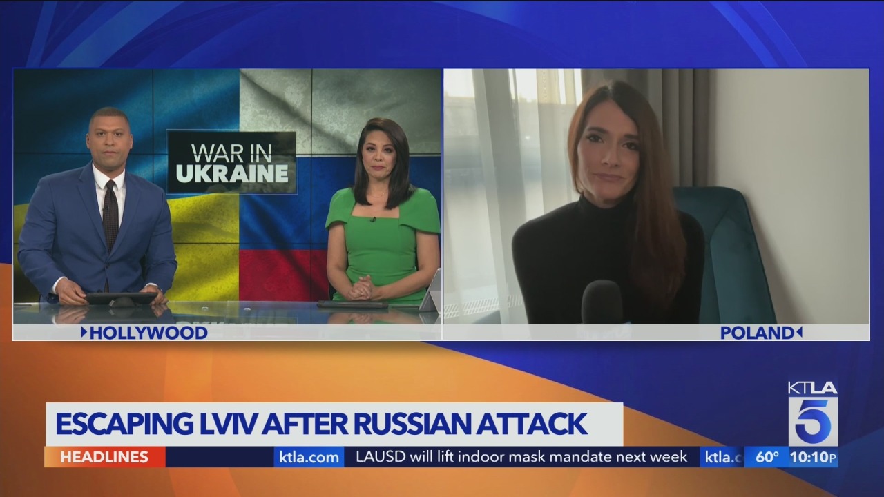 KTLA’s Christina Pascucci reports from Poland hours after evacuating Ukraine