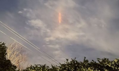 What was that mysterious vertical red light in the Houston sky?