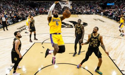 LeBron James’ big finish helps Lakers beat Raptors in overtime