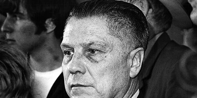 U.S. labor leader Jimmy Hoffa is photographed at the Greater Pittsburgh Airport, Pennsylvania, in this photo from April 12, 1971. (Reuters)