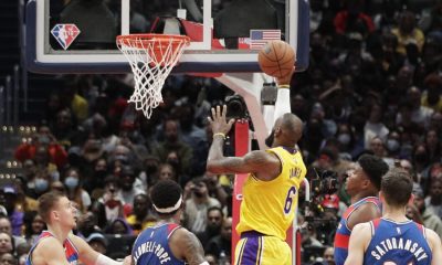 LeBron James reaches No. 2 on NBA’s career scoring list, but Lakers lose to Wizards