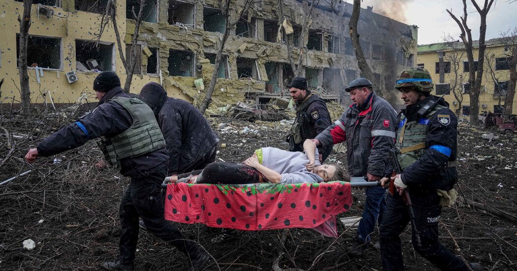 A pregnant woman photographed after a Russian strike on a maternity hospital has died, The A.P. reports.