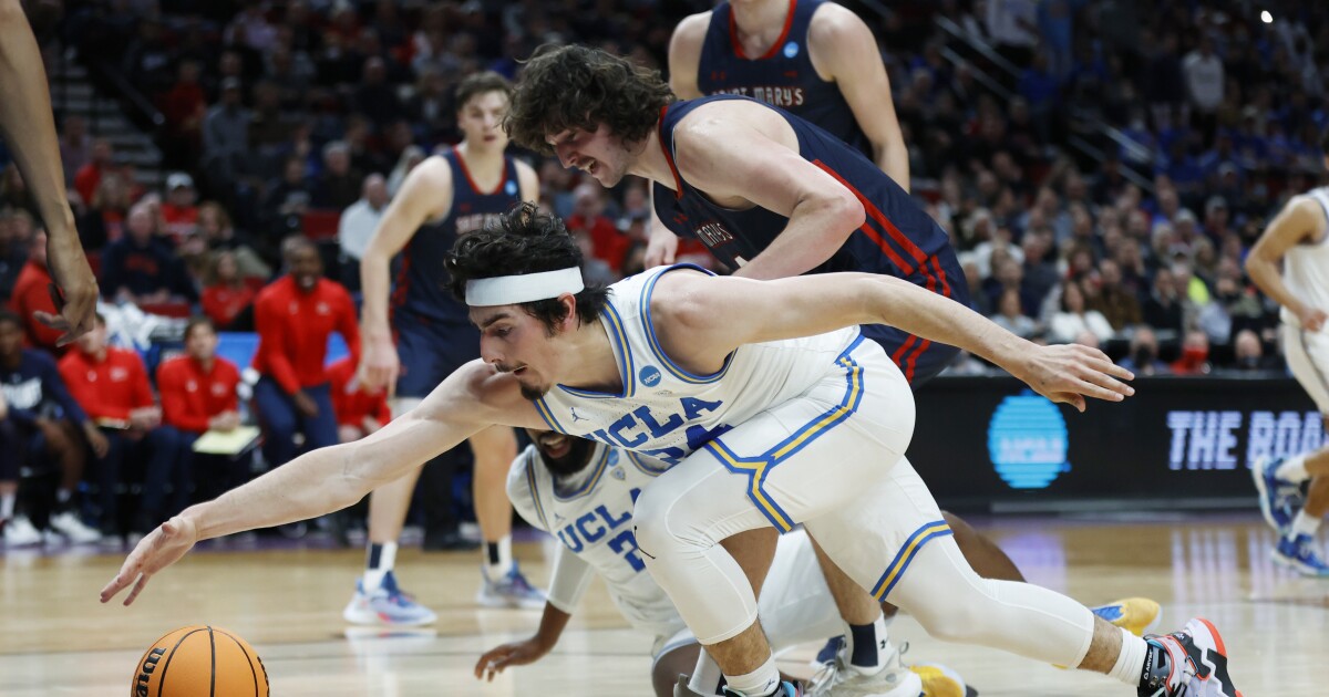 UCLA’s Jaime Jaquez Jr. completes practice drills, expected to play vs. North Carolina