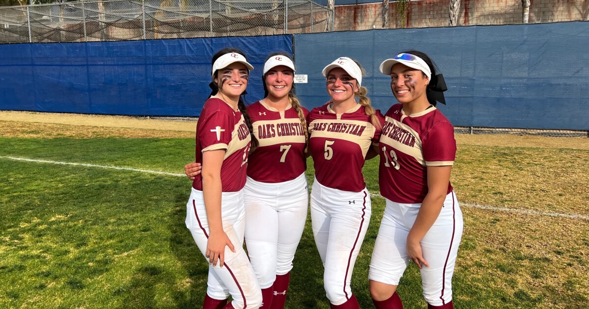 Oaks Christian rises to No. 2 in Southern California high school softball rankings