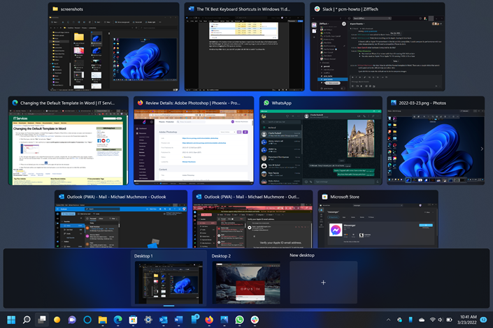 Task View in Windows 11