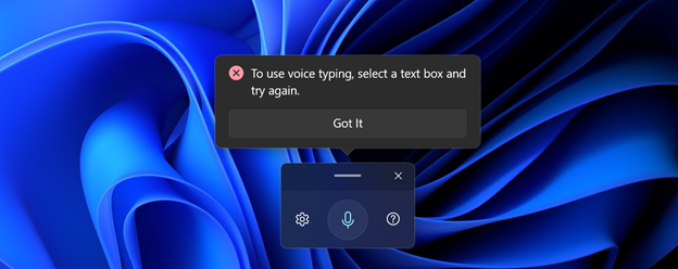 Voice typing in Windows 11