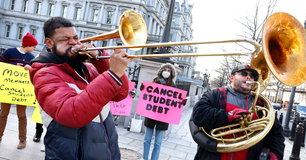 The student loan pause is supposed to end in a month. That looks unlikely.